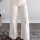 Sadie High Rise Crop Jean / Cream