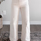 Sadie High Rise Crop Jean / Cream