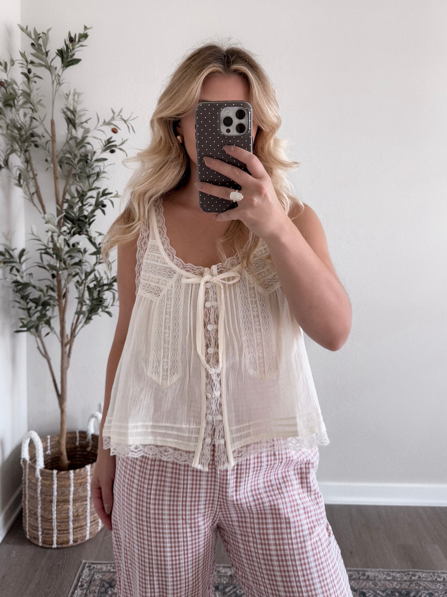 Honey & Cream Lace Top (Restocking Mid October)