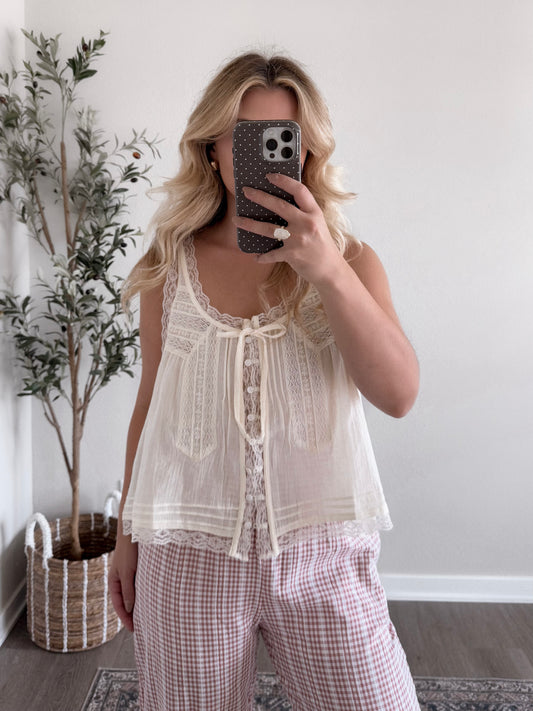 Honey & Cream Lace Top