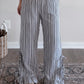 Cottage Gingham Tie Pant / Black