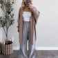 Cottage Gingham Tie Pant / Black