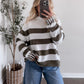 Lowen Striped Knit Sweater / Olive (Restocking Soon)