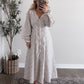 Heritage Vintage Floral Midi Dress / Cream Rose