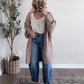 Cozy Essential Knit Cardigan / Taupe