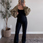 Running Late Athleisure Jumpsuit / Black