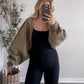 Layered Comfort Shrug / Warm Olive