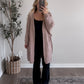 Cozy Essential Knit Cardigan / Taupe