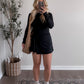 Motion Athleisure Long Sleeve Romper / Black