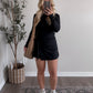 Motion Athleisure Long Sleeve Romper / Black