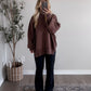 Comfort Ribbed Oversized Sweater /  Chocolate (Restocking Soon)