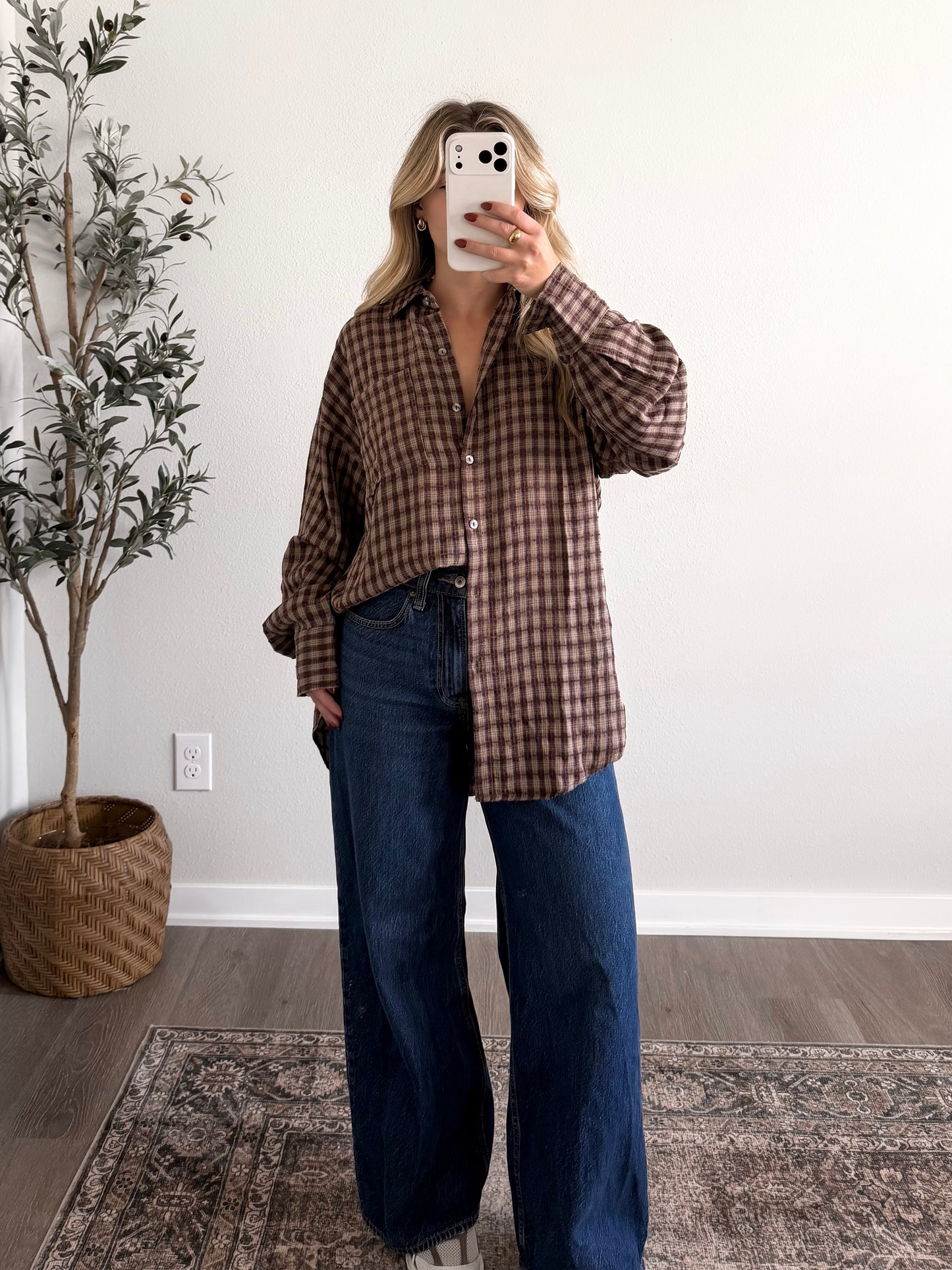 Hickory Hill Plaid Button Down / Brown
