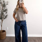 Old School Basic Stripe Tee (Restocking Mid September)