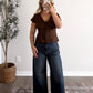 Etta Button Down Top / Brown