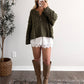 Woodstock Knit Sweater / Olive (Restocking 8.24)