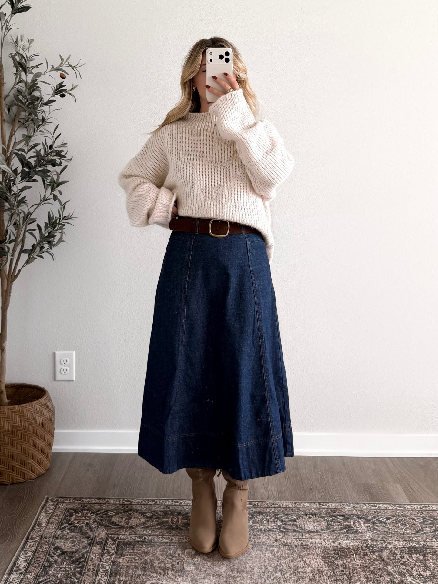 Sweater Weather Chunky Knit Sweater / Cream (Restocking 8.24)