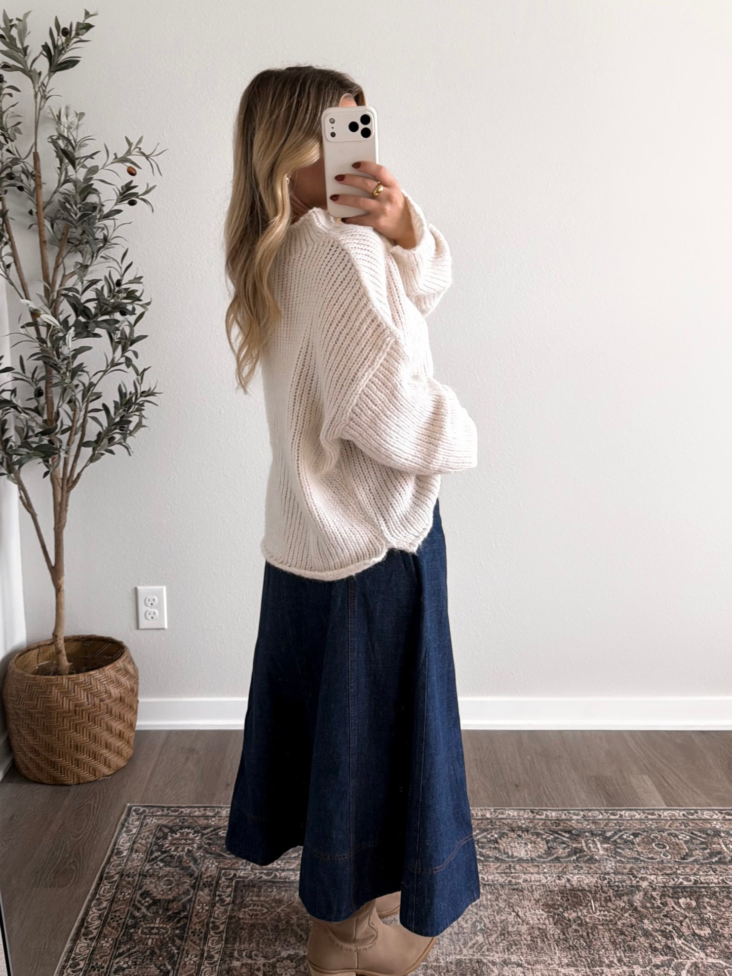 Sweater Weather Chunky Knit Sweater / Cream (Restocking 8.24)