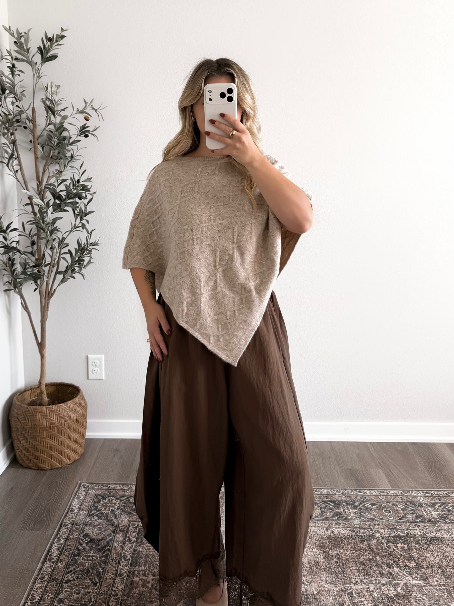 Nature’s Way Knit Poncho