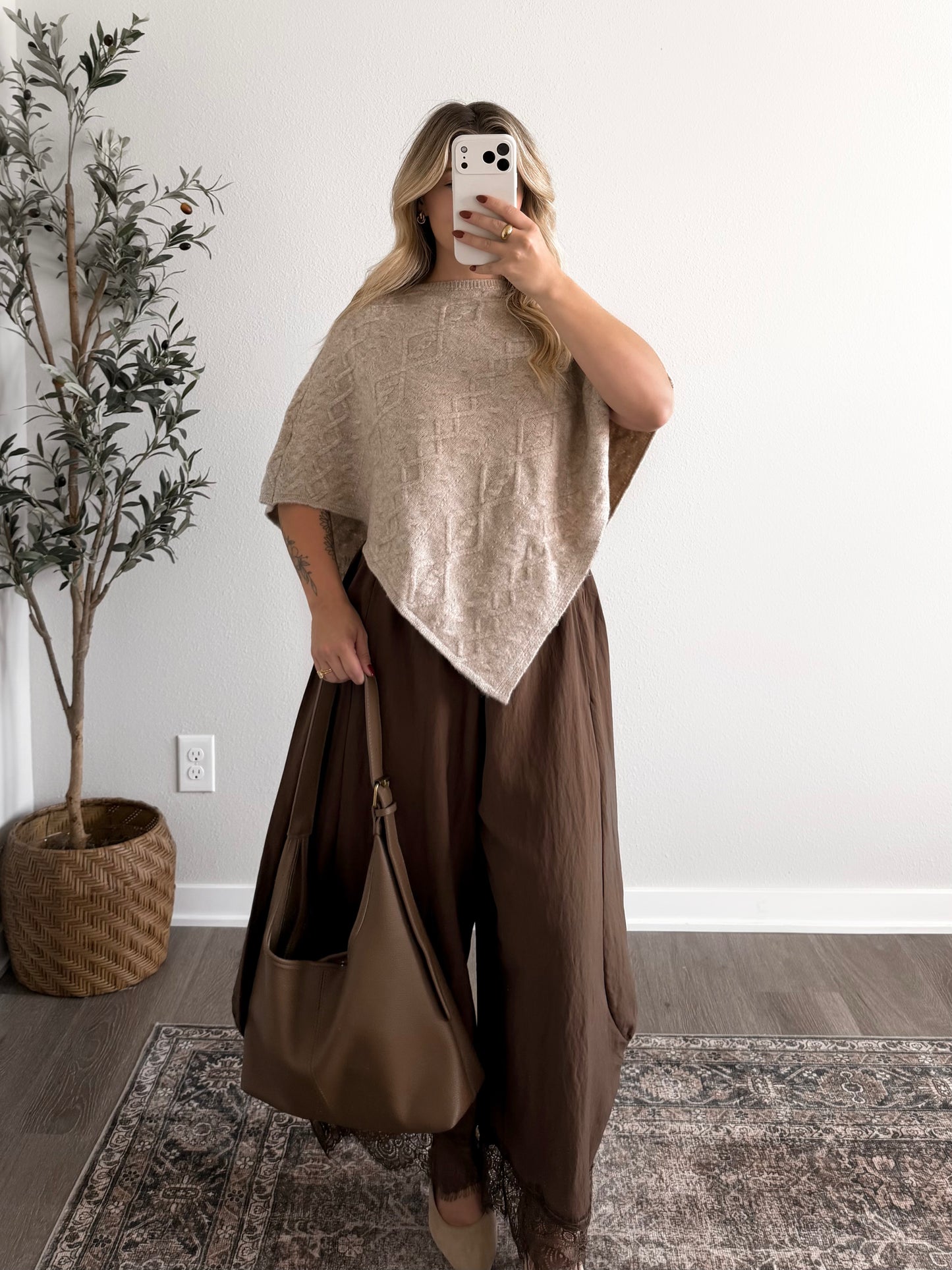 Nature’s Way Knit Poncho