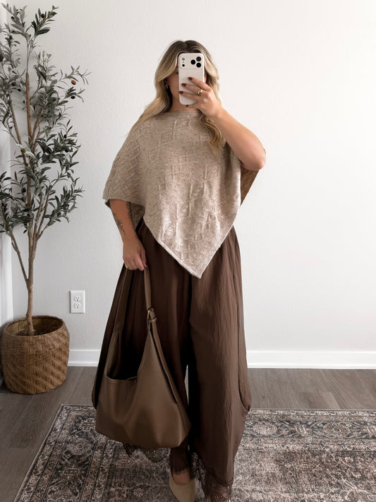 Nature’s Way Knit Poncho