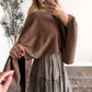 Warm Toffee Knit Sweater