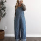 Season Stripe Barrel Overalls