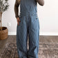 Season Stripe Barrel Overalls