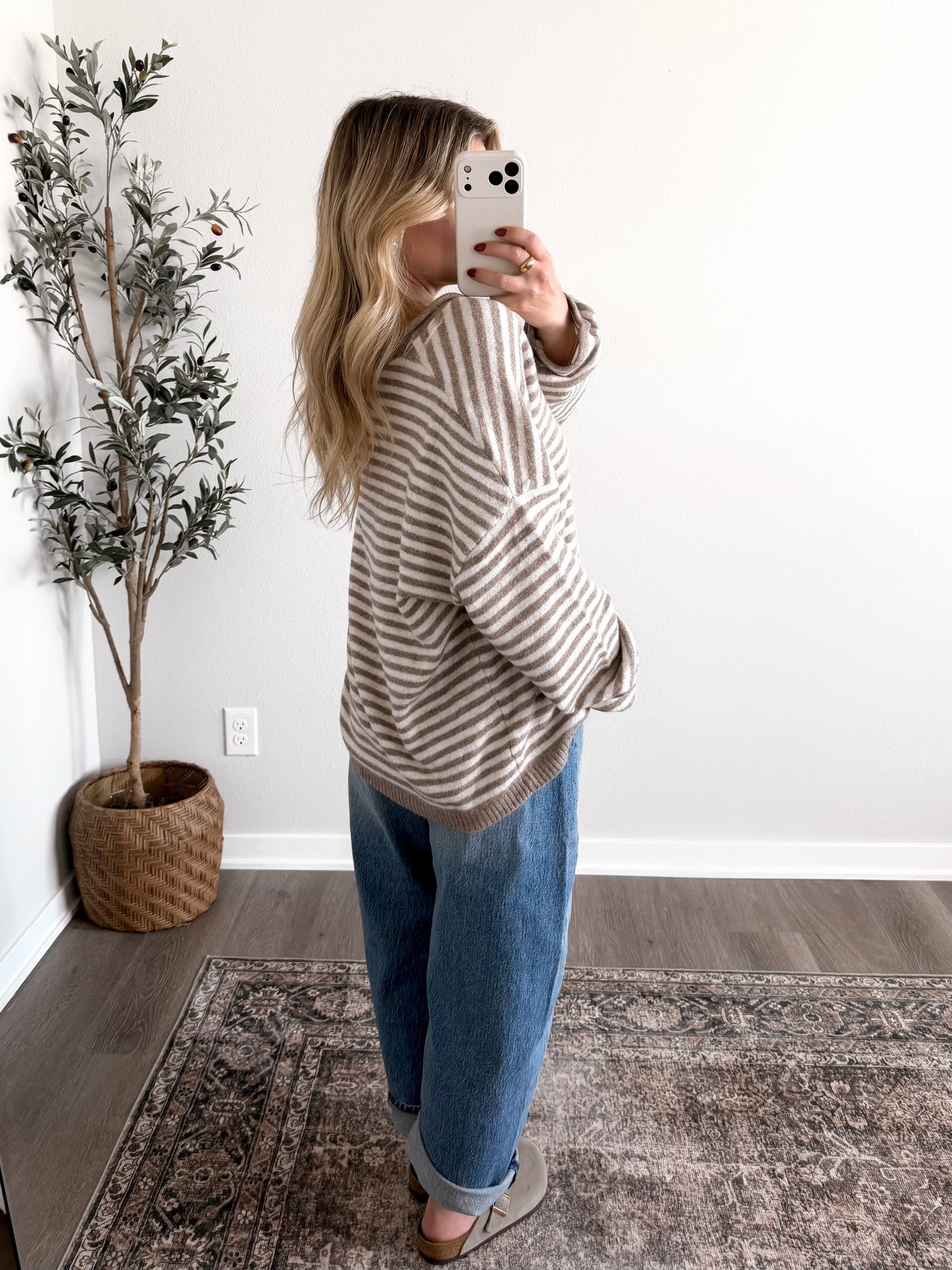 In Season Knit Henley / Oat (Restocking 8.24)