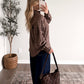 Truffle Plaid Button Down Top