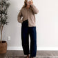 Cozy Club Knit Cardigan / Mocha Dot