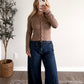 Simple Button Top / Taupe