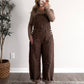 Walnut Leopard Barrel Overalls