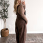 Walnut Leopard Barrel Overalls