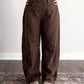 Walnut Leopard Barrel Overalls