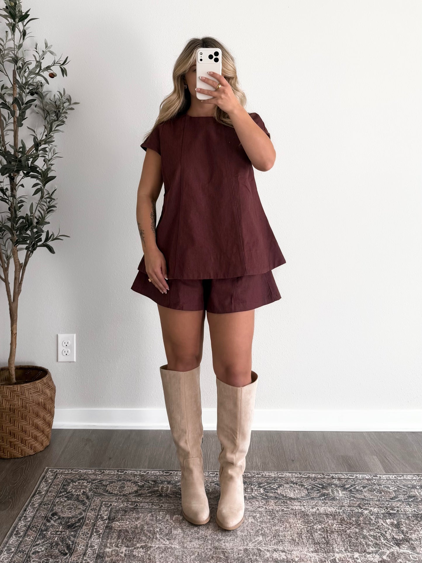 Red Maple Short Set
