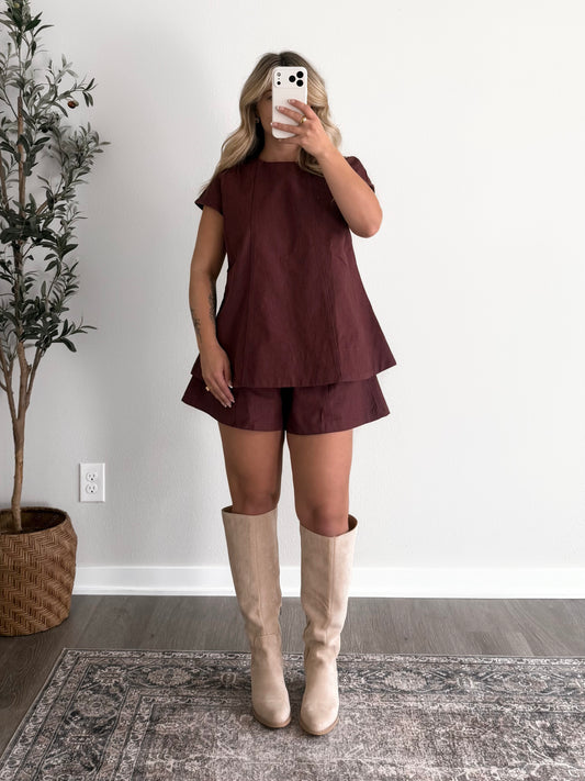 Red Maple Short Set