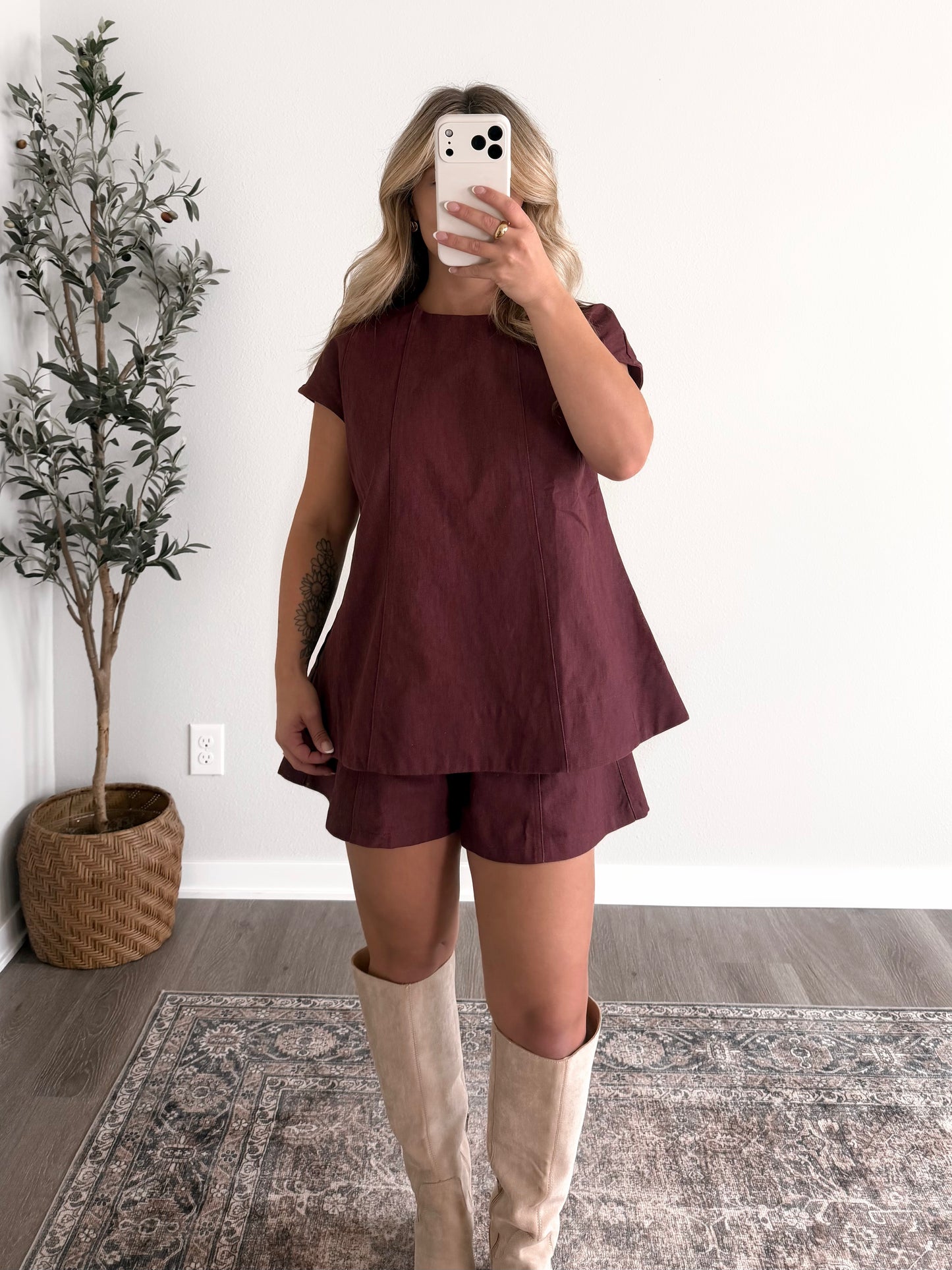 Red Maple Short Set