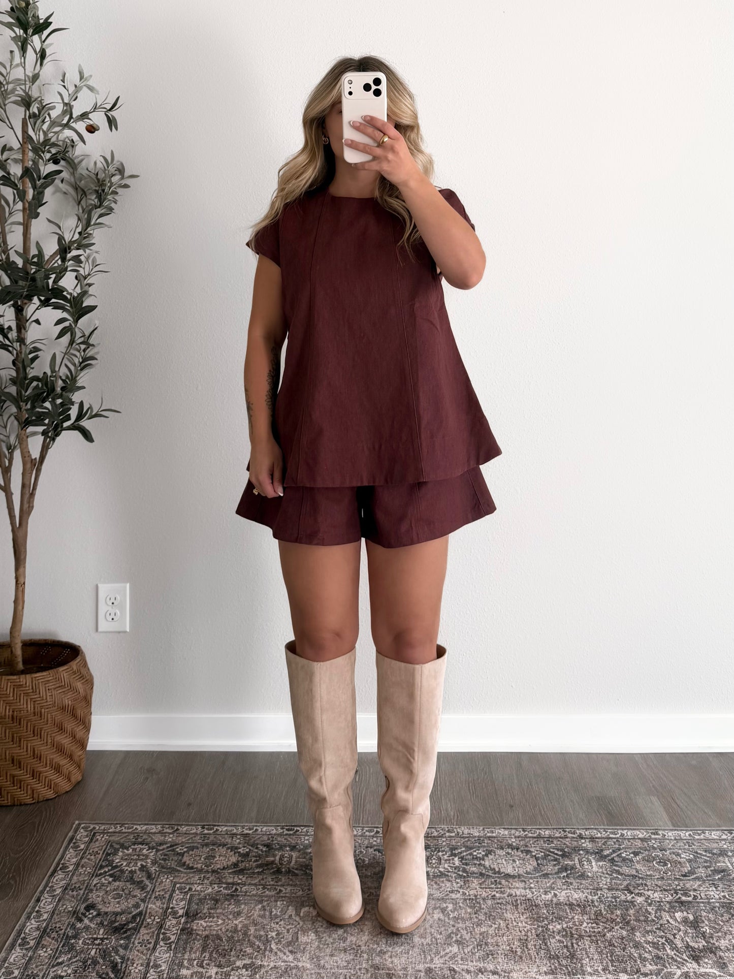 Red Maple Short Set
