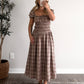 Cinnamon Picnic Plaid Dress