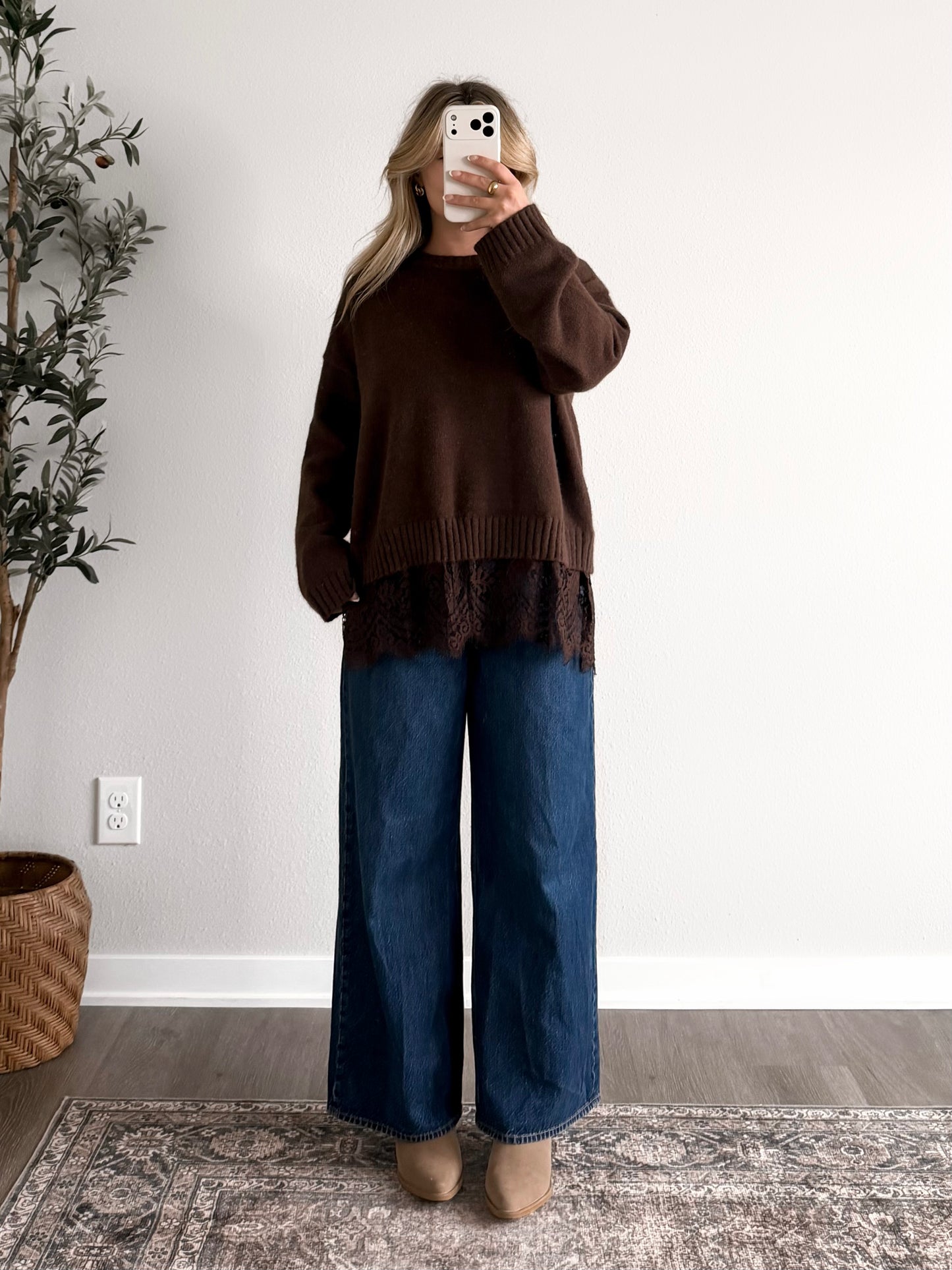 Bittersweet Lace Knit Sweater