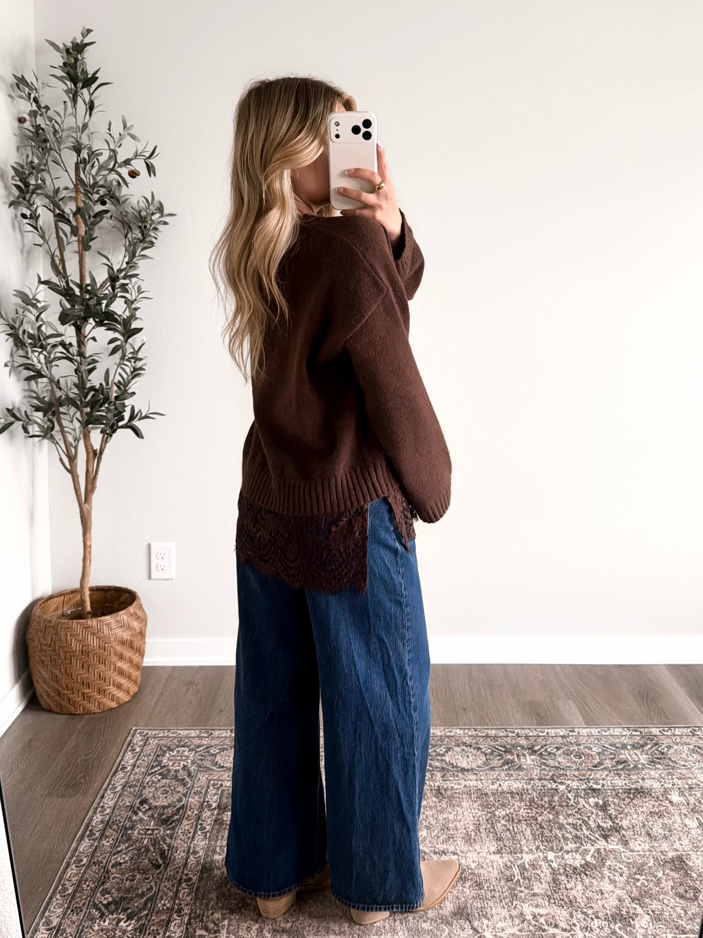 Bittersweet Lace Knit Sweater