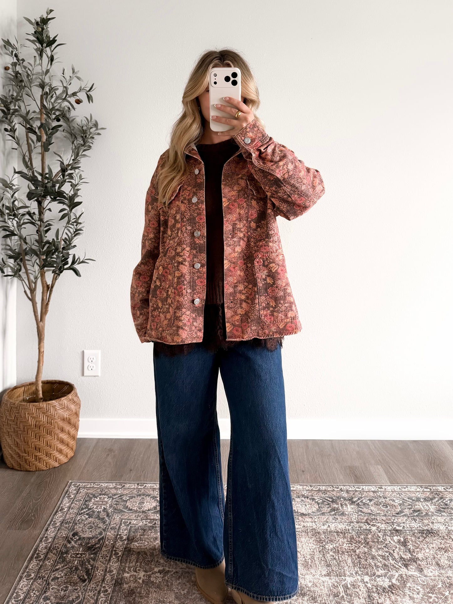 Fall On Film Floral Jacket