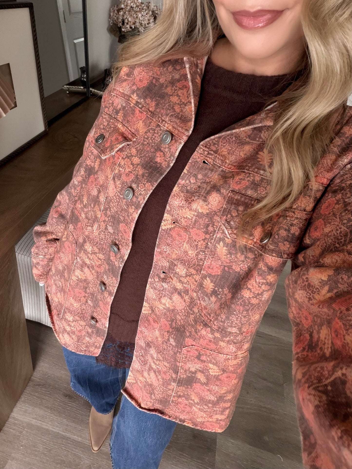 Fall On Film Floral Jacket