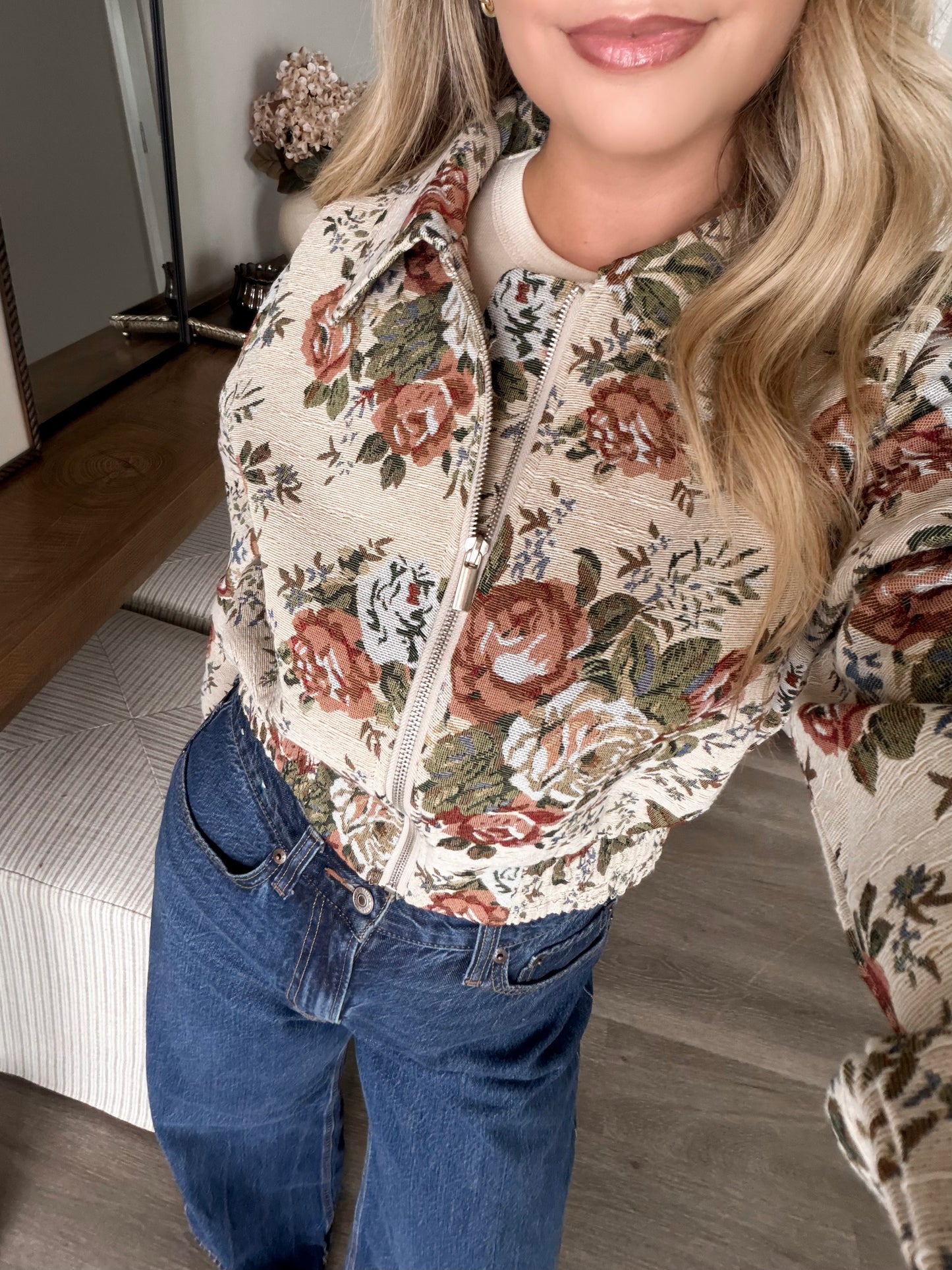 Decades Ago Floral Jacket