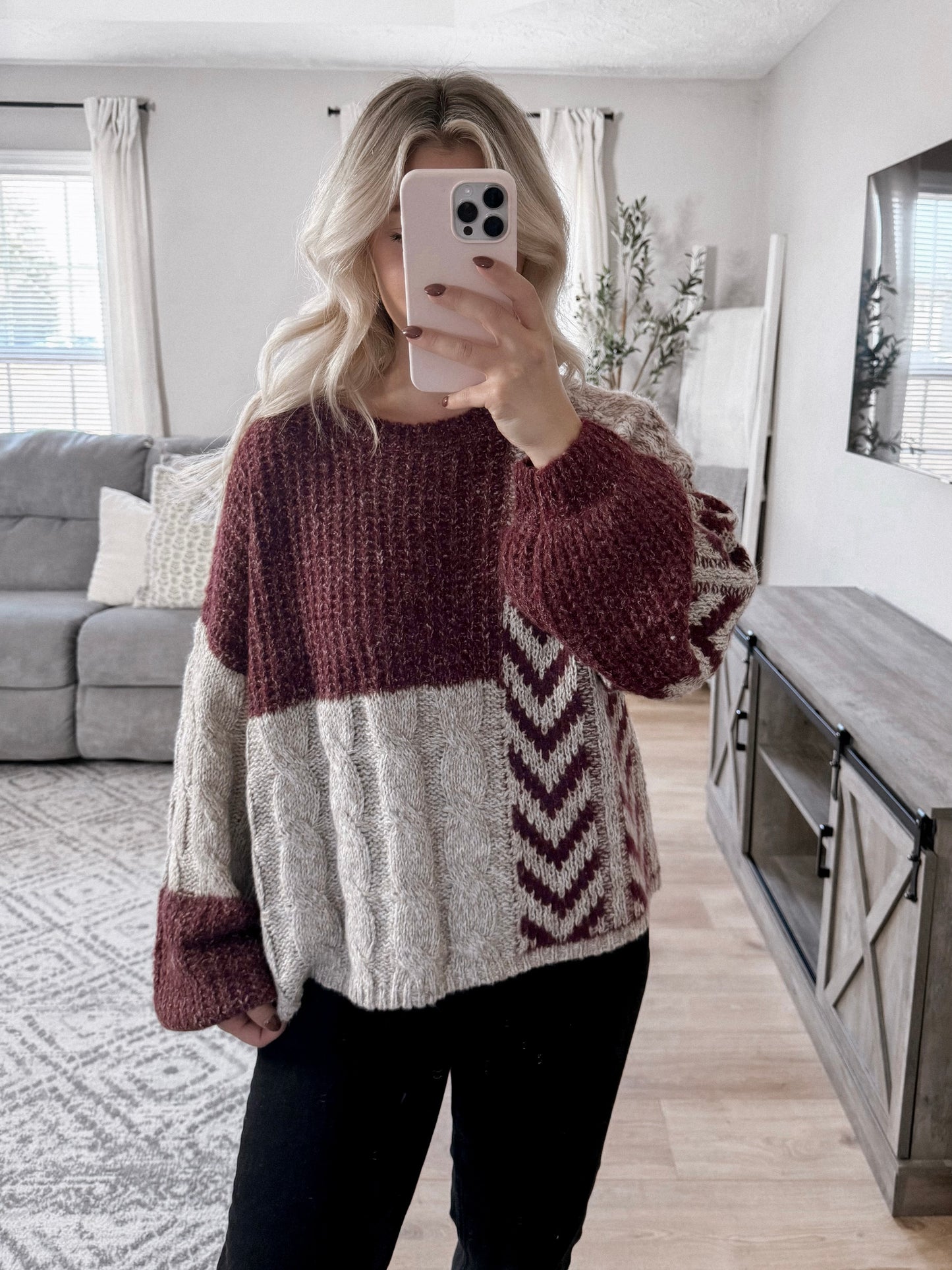 Wine Time Knit Sweater