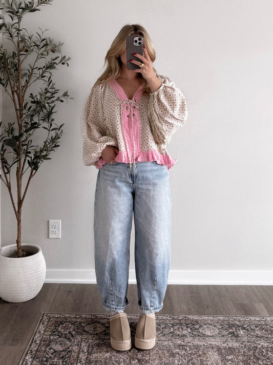 Snowberry Bloom Floral Top