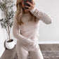 Cozy Crush Pointelle Lounge Set / Oat