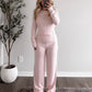 Cozy Crush Pointelle Lounge Set / Pink