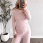 Cozy Crush Pointelle Lounge Set / Pink