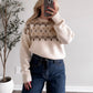 Cream & Coca Fair Isle Sweater